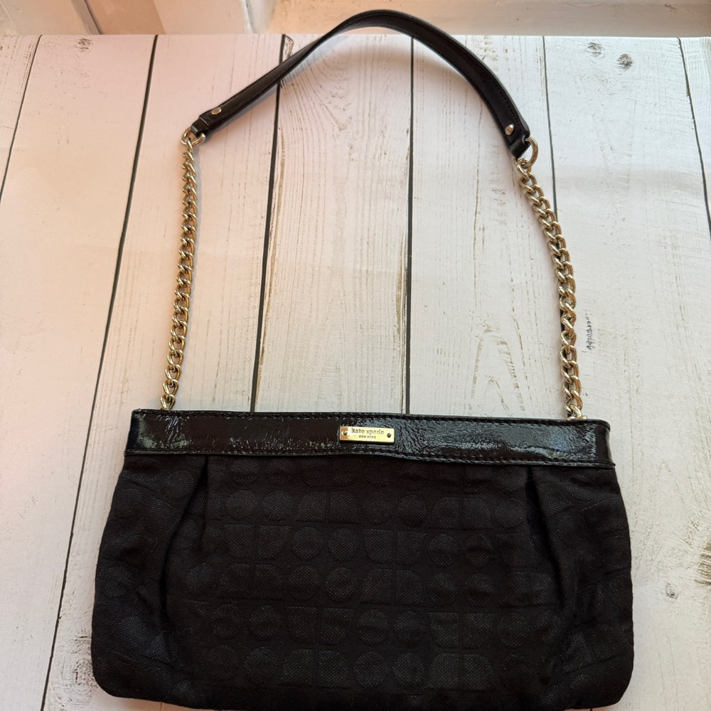 Kate Spade‎ | STORYBOOK Lining Shimmery Black Shoulder Bag, Vintage
